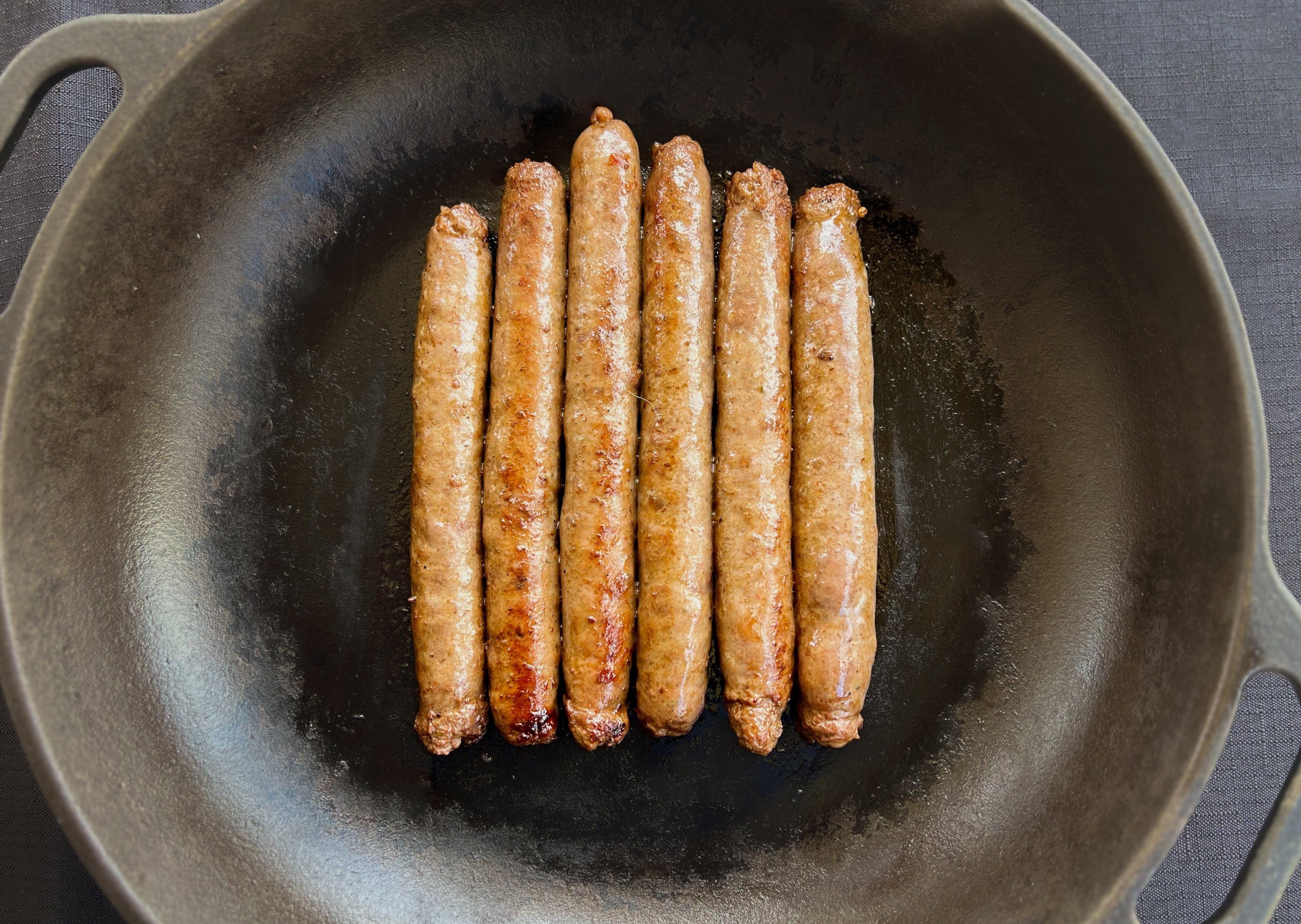 Futari Wagyu Sausages Cooked