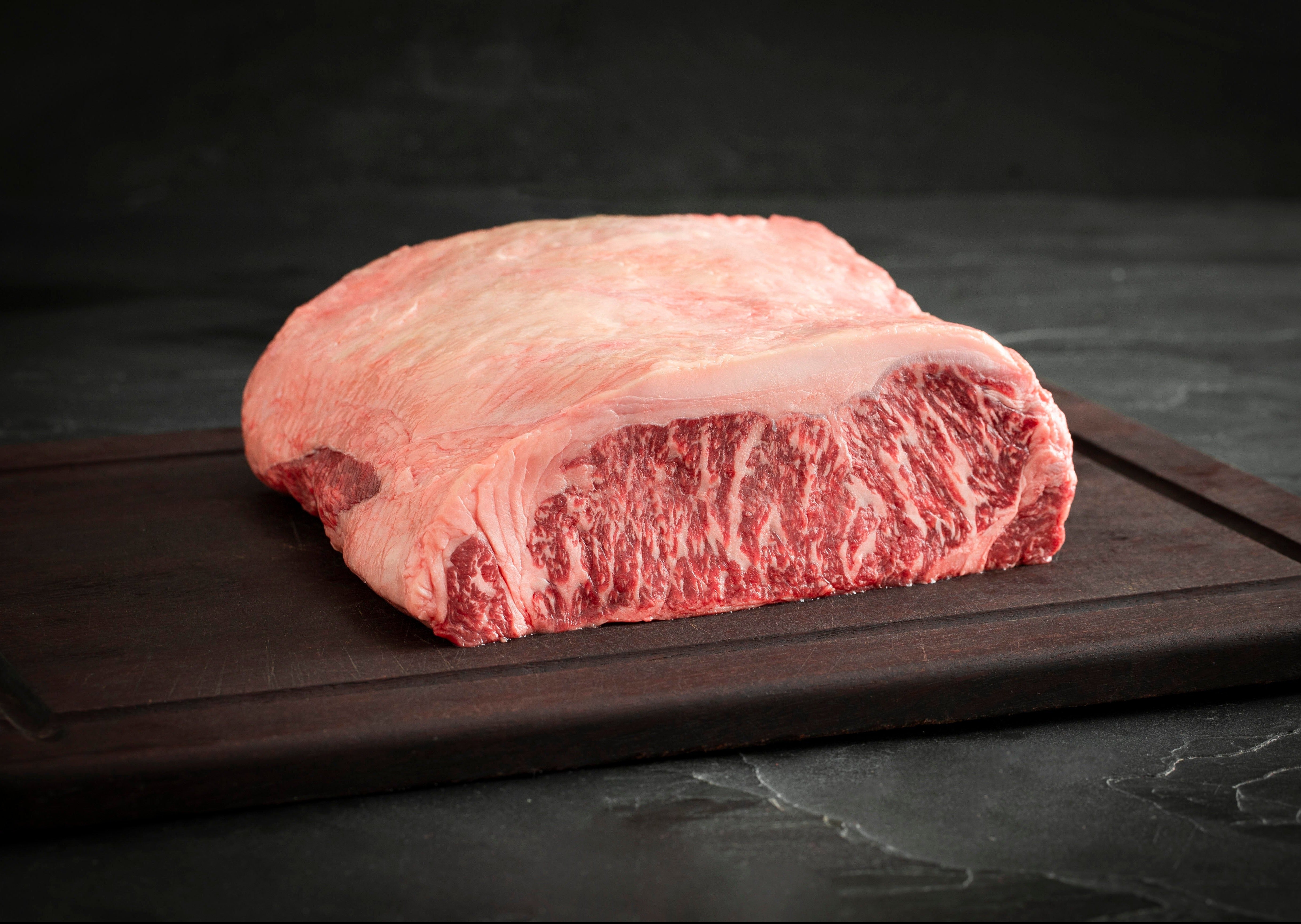 Futari Wagyu striploin cross cut